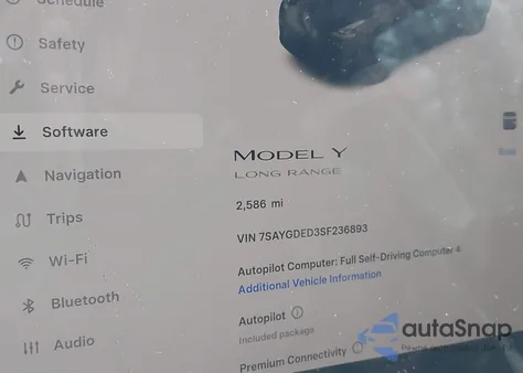 2025 Tesla Model Y Long Range Dual Motor Rear-Wheel Drive из США, поврежденный, VIN 7SAYGDED3SF236893